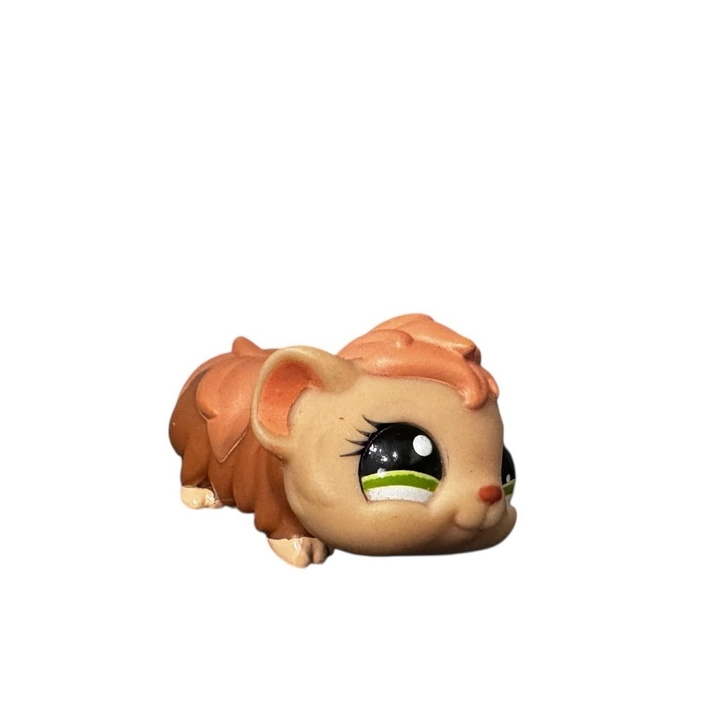 Littlest Pet Shop #1638 Brown, Tan, Peach Guinea Pig: Authentic LPS - Picture 3 of 7